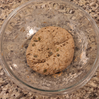 Perform stretch-and-folds every 30–45 minutes for about 3–4 rounds. To do this: Wet your hands to prevent sticking. Gently stretch one side of the dough upward and fold it over the center. Rotate the bowl and repeat on all four sides. Expect the dough to remain sticky but manageable. Wet or oil the bowl lightly if the dough sticks excessively.