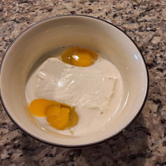 Mix wet ingredients.