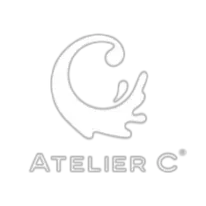Logo de Atelier C, chocolatier spécialisé dans les chocolats rares et les ateliers de fabrication pour particuliers.