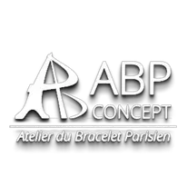 Logo de ABP Concept, Atelier du Bracelet Parisien, expert en bracelets en cuir personnalisés.