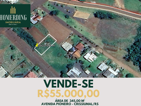 Terreno na Avenida Pioneiros - Crissiumal/RS