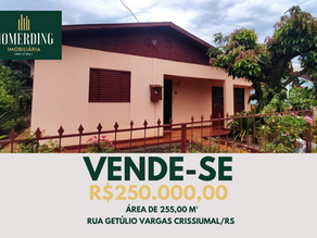 Residência na Rua Getúlio Vargas - Crissiumal/RS