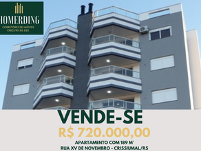 Apartamento Rua XV de Novembro- Crissiumal/RS
