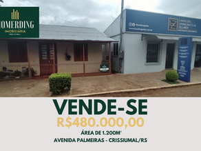 Imóvel Comercial e Residencial Avenida Palmeiras - Crissiumal/RS