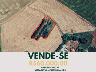 Área de terras em Vista Nova - Crissiumal/RS