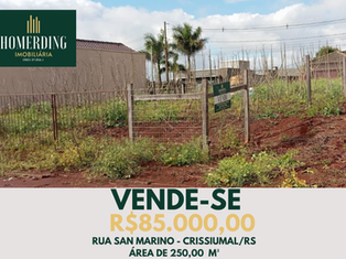 Terreno na Rua San Marino - Crissiumal/RS
