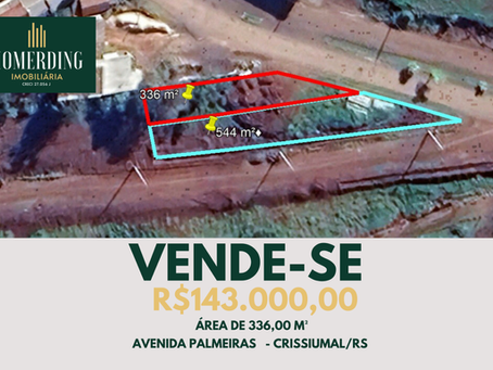 Terreno na Avenida Palmeiras - Crissiumal/RS