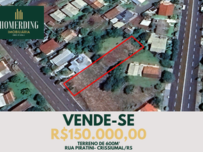Terreno na Rua Piratini - Crissiumal/RS
