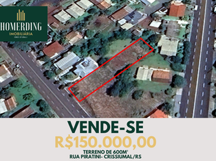 Terreno na Rua Piratini - Crissiumal/RS