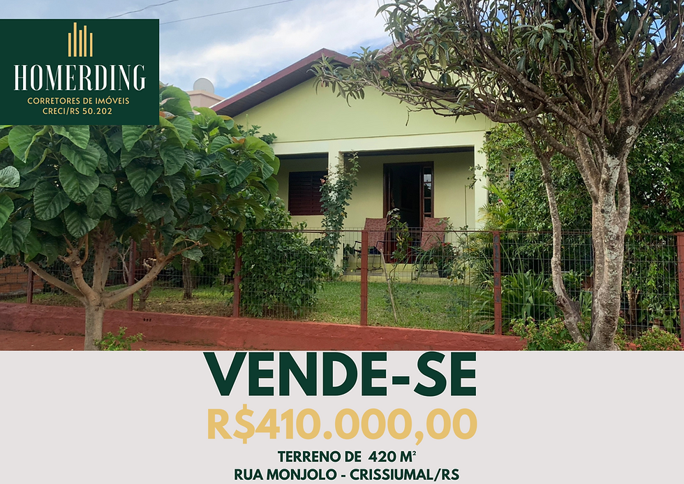 Residência na Rua Monjolo - Crissiumal/RS
