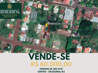 Terreno Rua São Jorge - Crissiumal/RS
