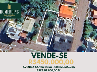 Terreno na Avenida Santa Rosa - Crissiumal/RS