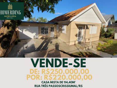 Residência na Rua Três Passos - Crissiumal/RS