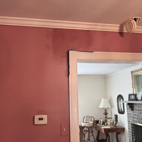 Sun faded wall leaves paint match impossible