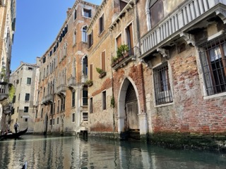 Venice water canal and buildings