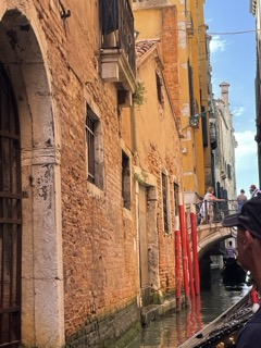 amber colored walls in Venice