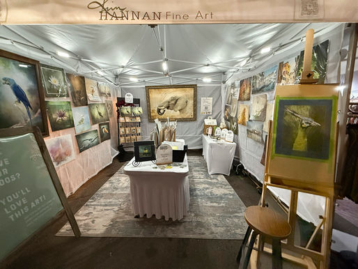 Art show setup