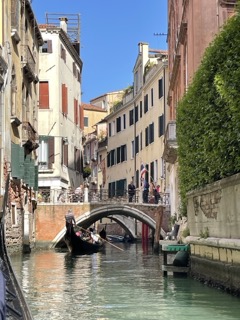 quiet bridge in Venice