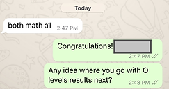 O level Math Tuition Testimonial