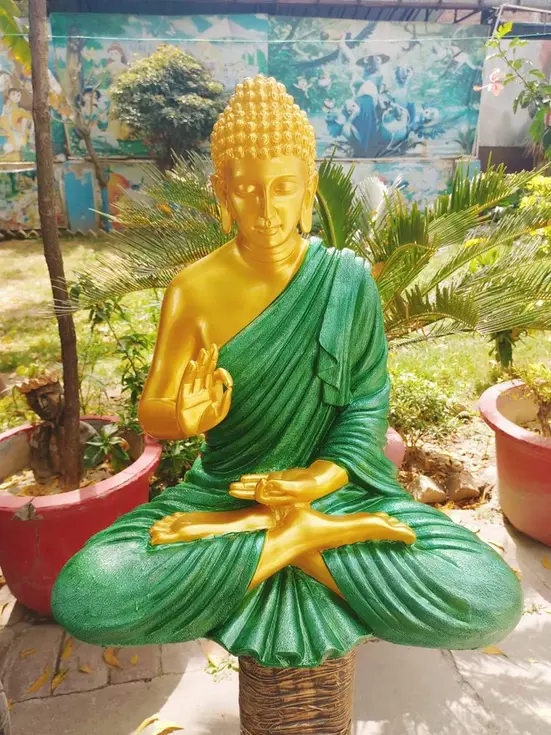 Polyresin Blessing Buddha Statue