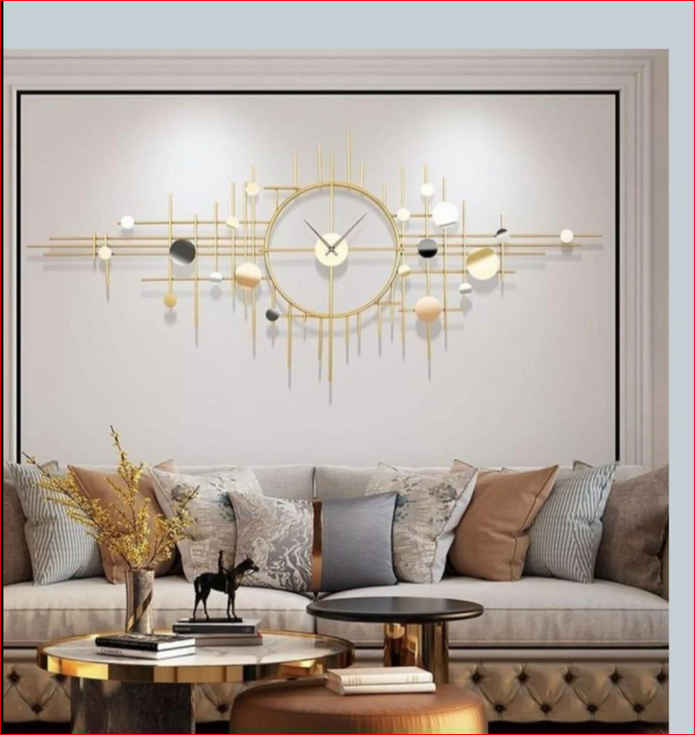 large gold wall clock