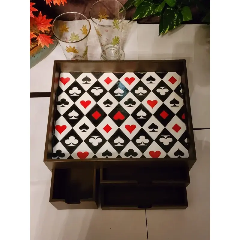 Versatile 3-Drawer Wooden Tray