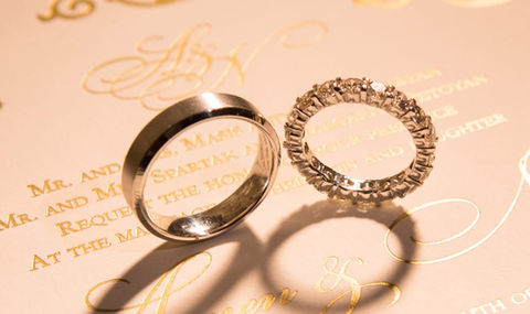 Custom wedding bands made by Joe