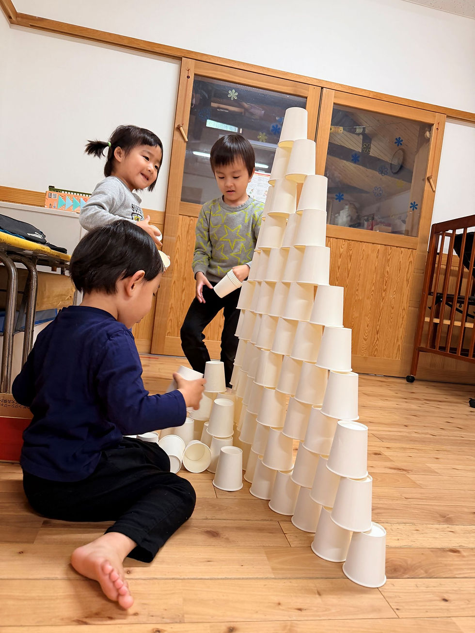 雨でも元気いっぱいです!ー梅賀山保育園 益田市保育園