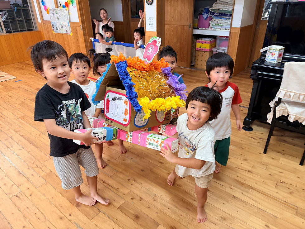 久しぶりのフェスタごっこー梅賀山保育園 益田市保育園