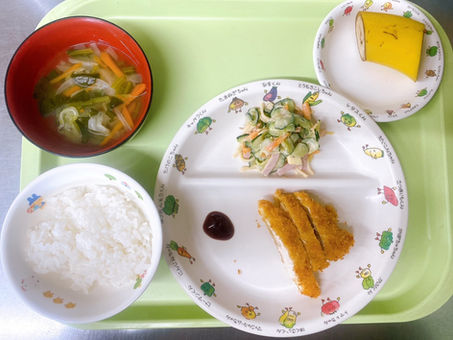 本日の給食メニュー(05/22) ー梅賀山保育園 益田市保育園