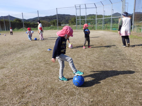 VISPOサッカー教室へ行きました。ー梅賀山保育園 益田市保育園