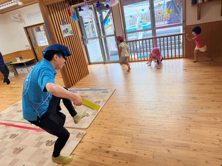 運動会に向けてー梅賀山保育園　益田市保育園