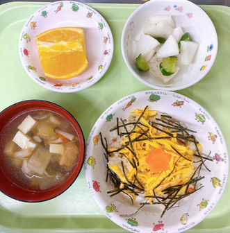 本日の給食メニュー(02/04) ー梅賀山保育園　益田市保育園