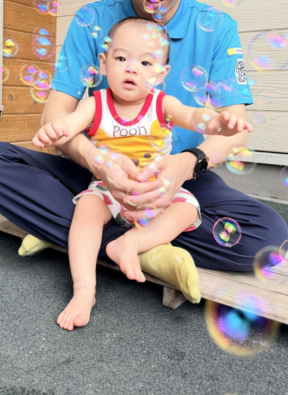 ふわり、しゃぼん玉あそび!ー梅賀山保育園 益田市保育園