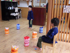 卒園式ごっこしましたー梅賀山保育園　益田市保育園