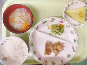 本日の給食メニュー(07/30) ー梅賀山保育園 益田市保育園