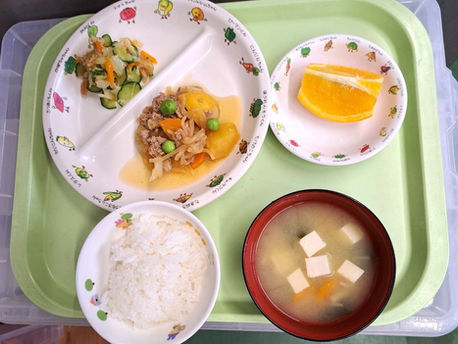 本日の給食メニュー(09/04) ー梅賀山保育園 益田市保育園