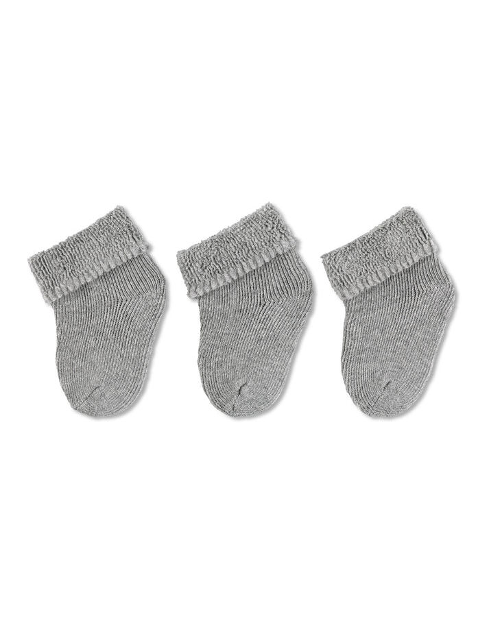 Graue Erstlingssocken für Babys