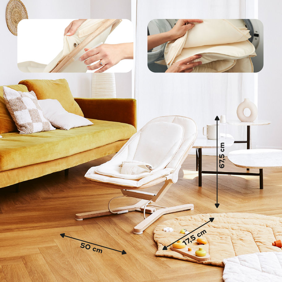 Babywippe Swoon Flow aus Holz