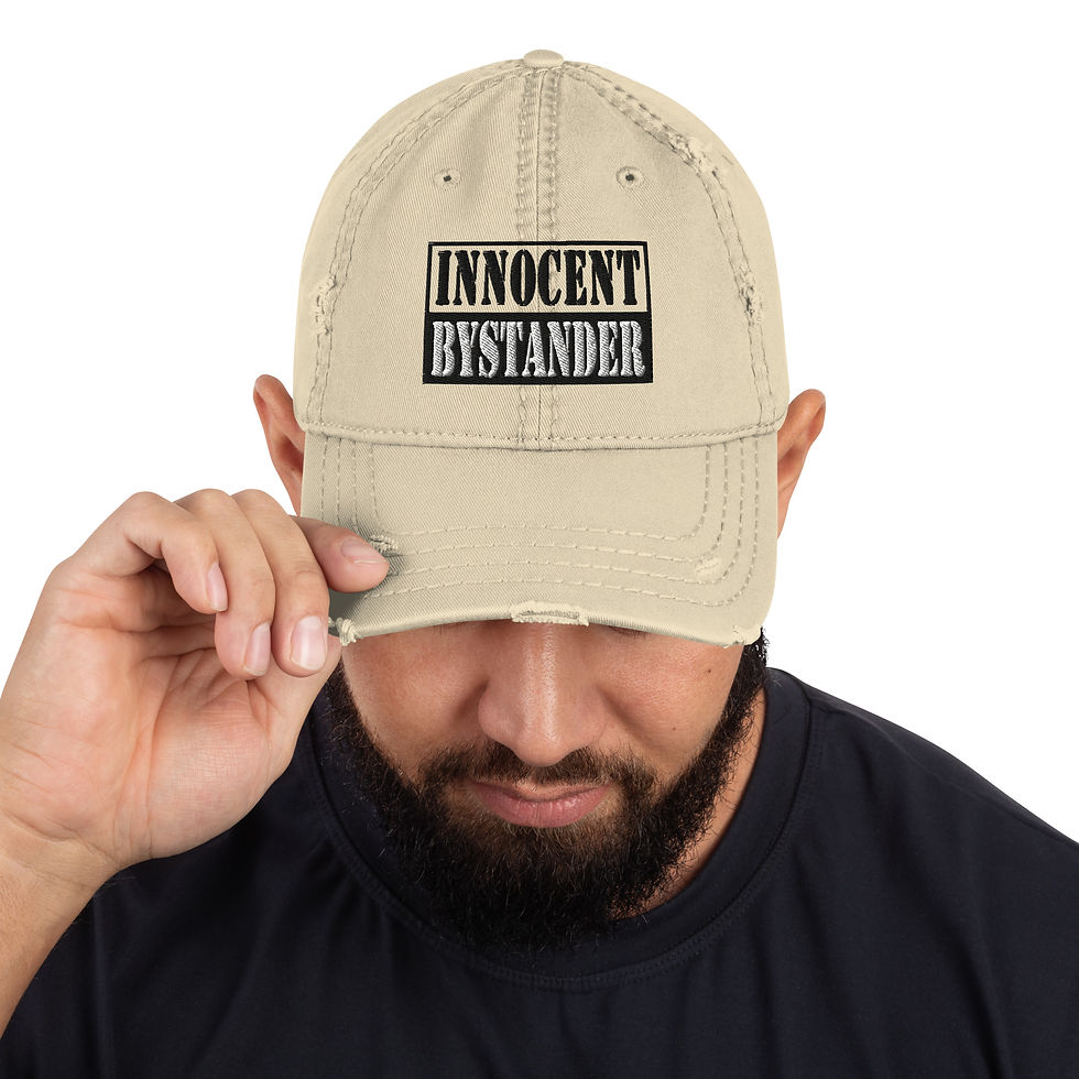HAT INNOCENT BYSTANDER Distressed Hat embroidery