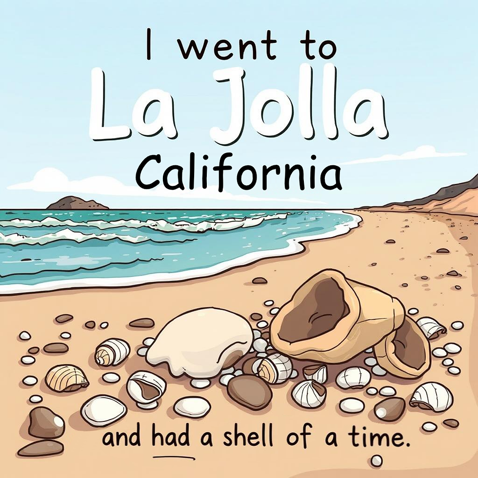 Thumbnail: I had a shell of a time in La Jolla T-Shirt - Artwork