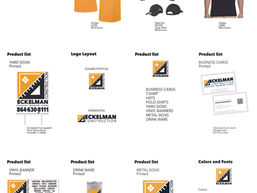 Eckelman Construction branding set