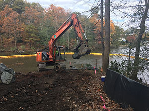 Construction management of kayak launch at Downs Park in Pasadena Anne Arundel County Maryland