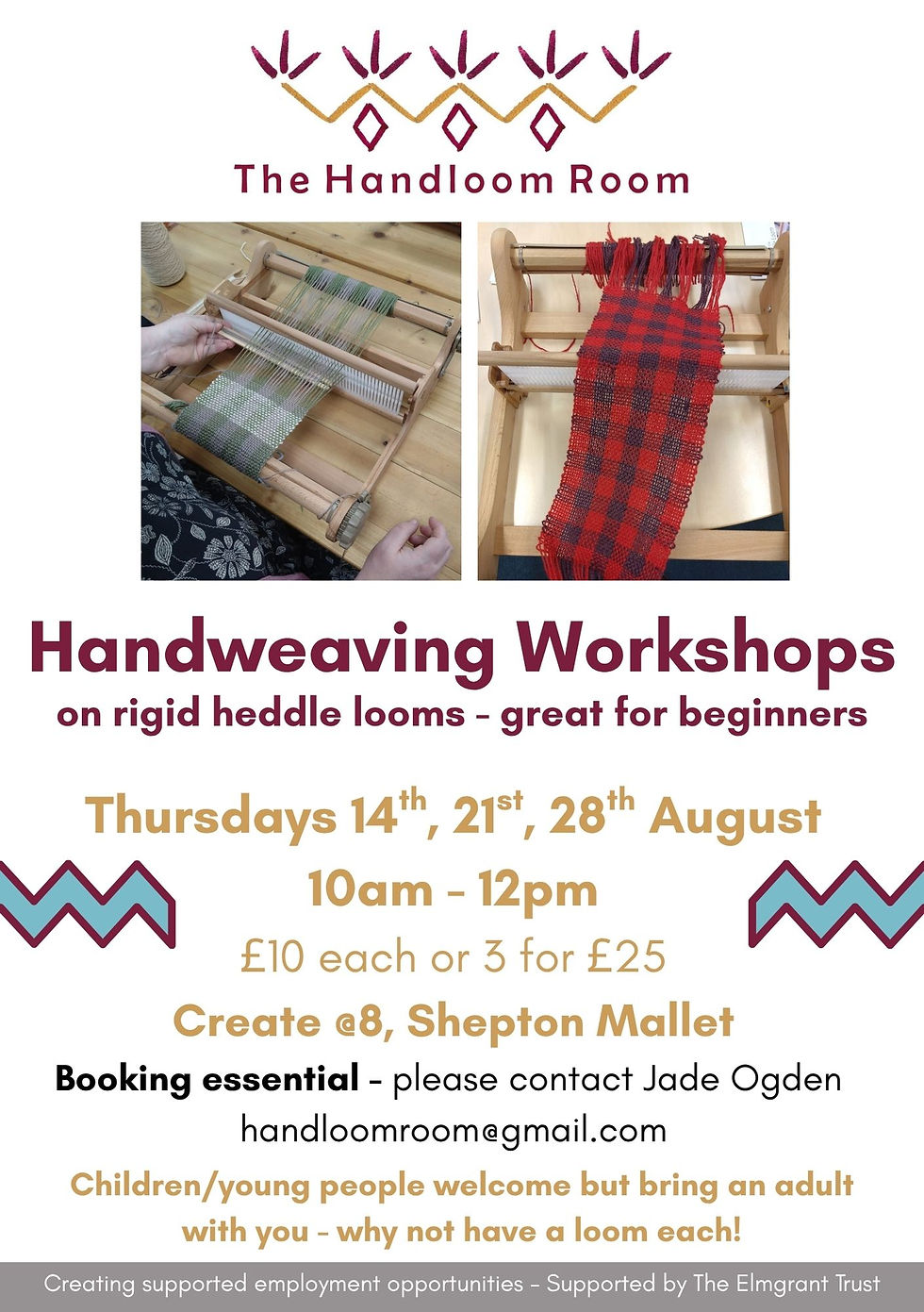 Summer 2025 Weaving Workshops - Shepton Mallet