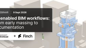 Archicad + Finch3D: AI podržani BIM procesi od idejnog oblikovanja do dokumentacije – webinar