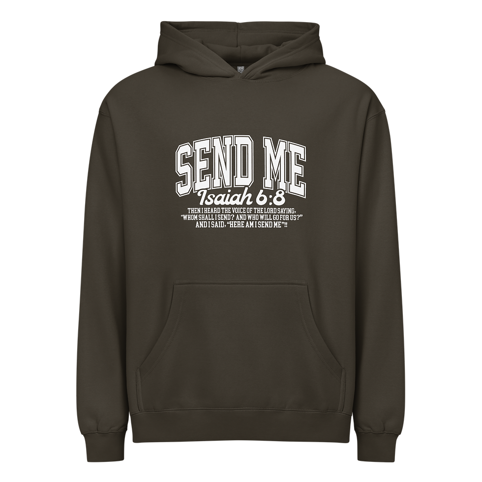 Thumbnail: Send Me Isaiah 6:8 Christian Hoodie Unisex