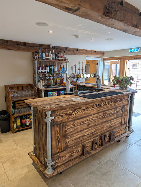Rustic Bar at Moat Hall Barns