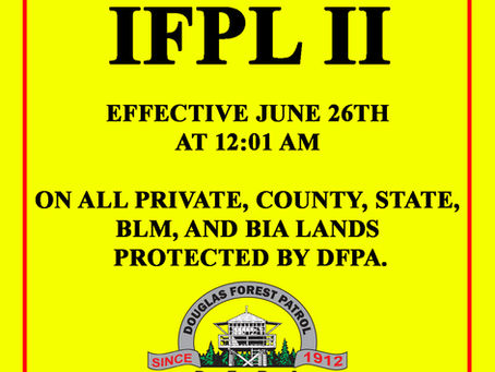 Industrial Fire Restrictions Increase June 26th