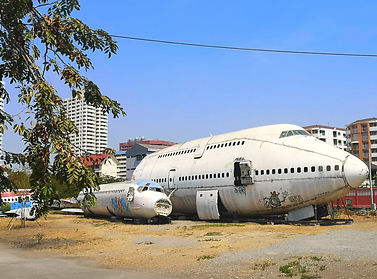 Bangkok Flugzeug Lost Places, Thailand