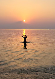 Sonnenuntergang am Zen Beach Koh Phangan, Thailand